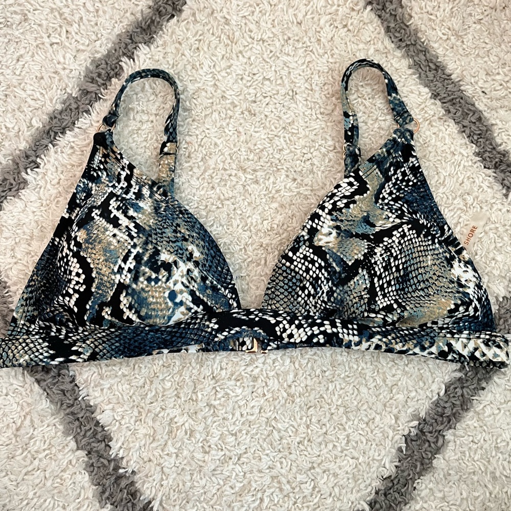 Snake skin bikini top